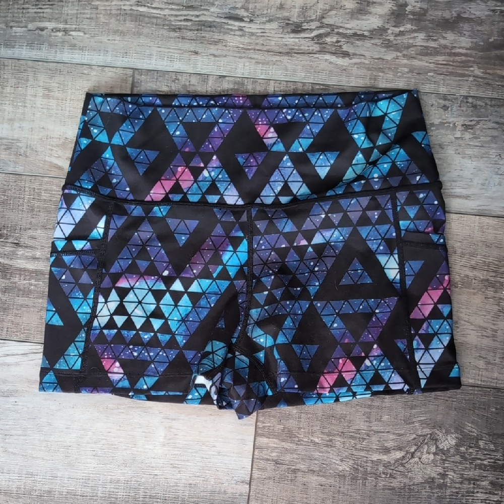 Constantly Varied Gear Women's Shorts - Black and Blue Geometric
